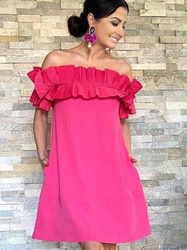 Różowa sukienka glamour hiszpanka Amore Amore By o la la