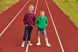 Burgundowa bluza dziecięca Raglan Sweat Fruit of the Loom