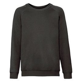 Czarna bluza dziecięca Raglan Sweat Fruit of the Loom 