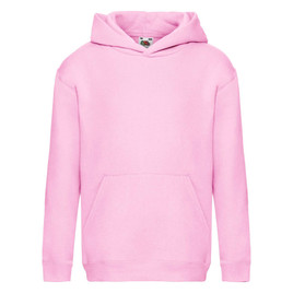 Różowa bluza dziecięca Hooded Sweat Fruit of the Loom