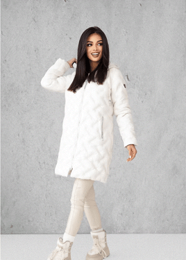 Beżowa lekka kurtka puch syntetyczny Dankoff