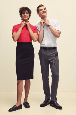 Biała koszula męska Poplin Fruit of the Loom