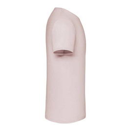 Pudrowa koszulka męska z czesanej bawełny Iconic rękawem Fruit of the Loom