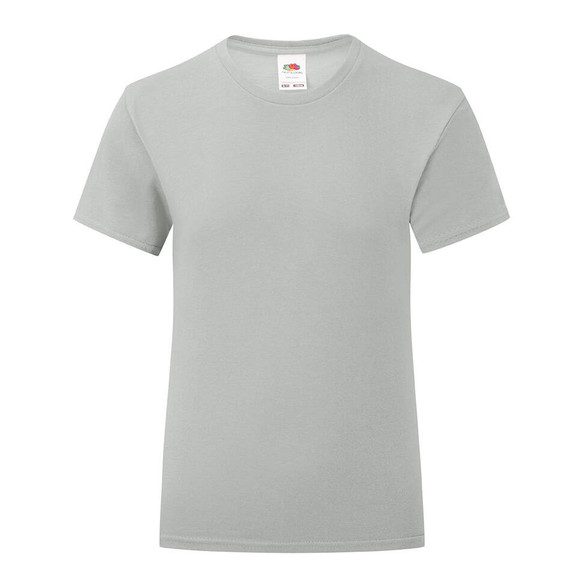 Szara koszulka dziewczęca Iconic Fruit of the Loom