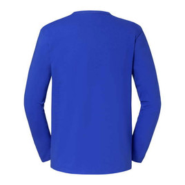 Niebieska koszulka męska Iconic 195 Ringspun Premium Fruit of the Loom