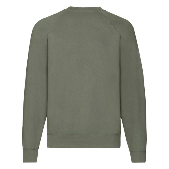Oliwkowa bluza męska Raglan Sweat Fruit of the Loom