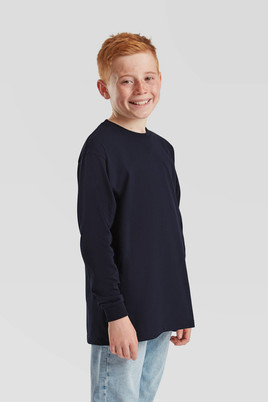 Granatowa koszulka dziecięca Valueweight Fruit of the Loom