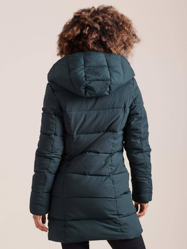 Kurtka długa slimowana zielona