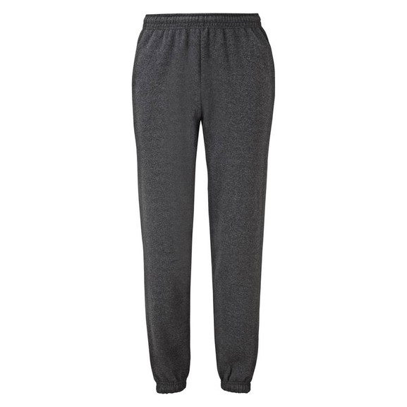 Ciemno szare spodnie dresowe męskie Elasticated Jog Pants Fruit of the Loom