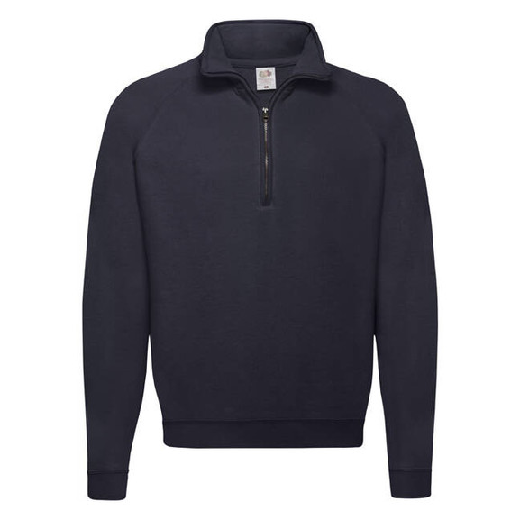 Granatowa bluza męska Zip Neck Sweat Fruit of the Loom