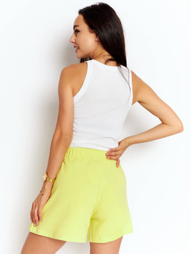 Zielone szorty z szerokim ściągaczem Cocomore