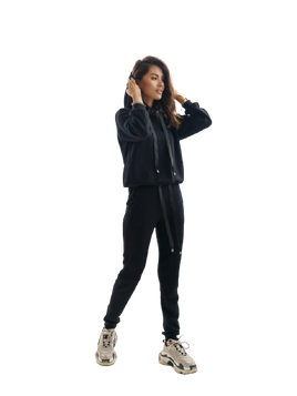 Bluza sweterkowa kaptur Cocomore czarna