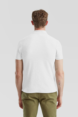 Biała koszulka męska polo Tailored Fit Friut of the Loom