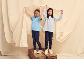 Szara  koszulka dziecięca Valueweight Fruit of the Loom