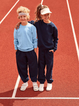 Błękitna bluza dziecięca Set-In Sweat Fruit of the Loom 