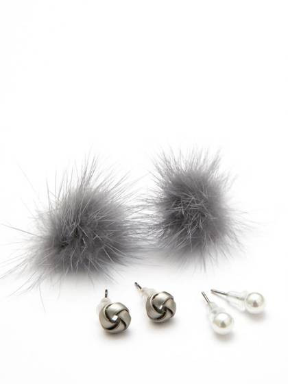 Kolczyki zestaw 3 par