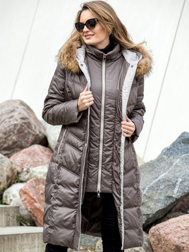 Cappucino płaszcz puchowy Premium Dankoff.dk 