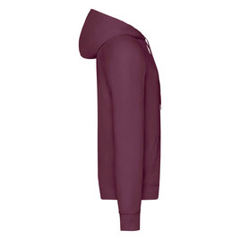 Burgundowa bluza męska z kapturem Lightweight Hooded Sweat Fruit of the Loom 