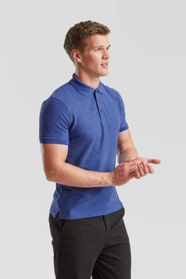 Niebieska koszulka męska Iconic Polo Friut of the Loom