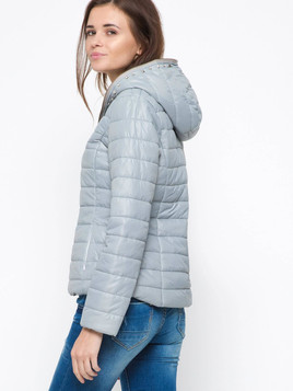 Kurtka zdobiona ćwiekami szara