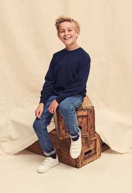 Granatowa bluza dziecięca Raglan Sweat Fruit of the Loom 