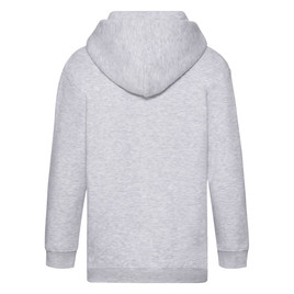 Szara bluza dziecięca z kapturem Zip Through Hooded Sweat Fruit of the Loom 