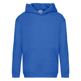 Niebieska bluza dziecięca Hooded Sweat Fruit of the Loom