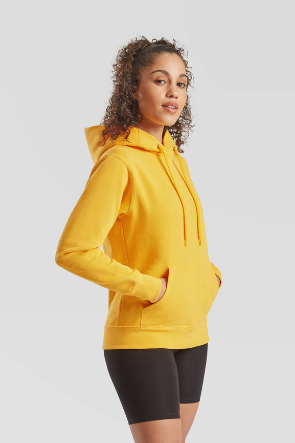 Żółta Błękitna bluza z kapturem Hooded Sweat Fruit of the Loom