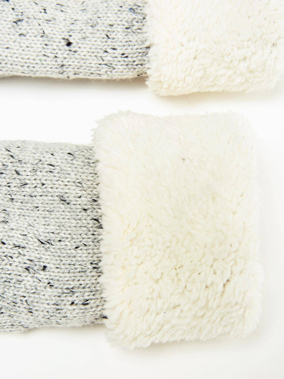 Rękawiczki srebrna gwiazda szary melange