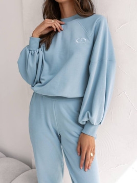 Niebieskie klasyczne spodnie dresowe Cocomore