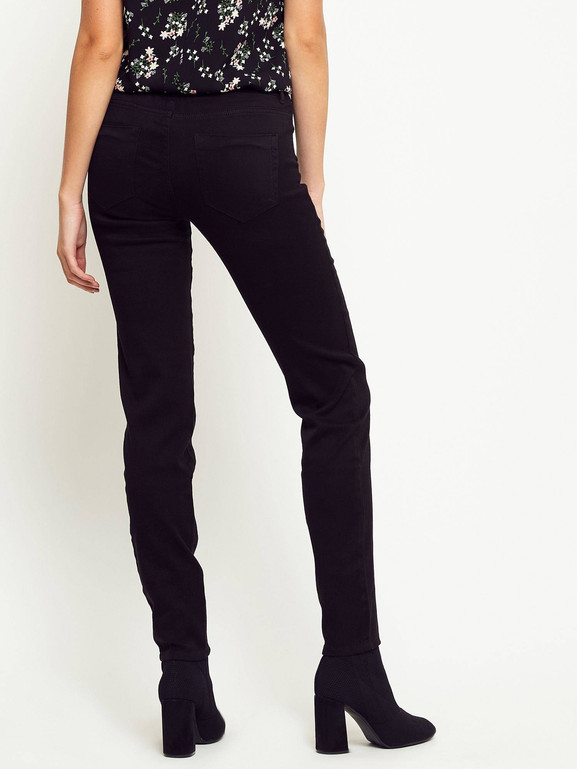 Jeansy push up czarne