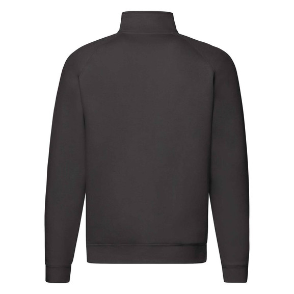 Czarna bluza męska Zip Neck Sweat Fruit of the Loom