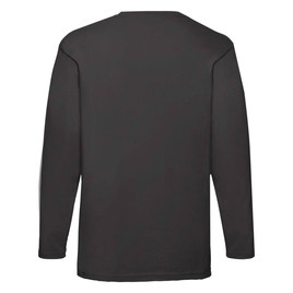 Czarna koszulka męska Valueweight z długim rękawem Fruit of the Loom