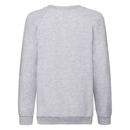 Jasno-szara bluza dziecięca Raglan Sweat Fruit of the Loom 