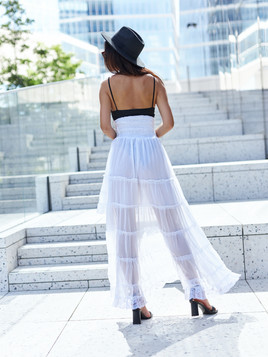 Biała sukienko-spódnica By o la la